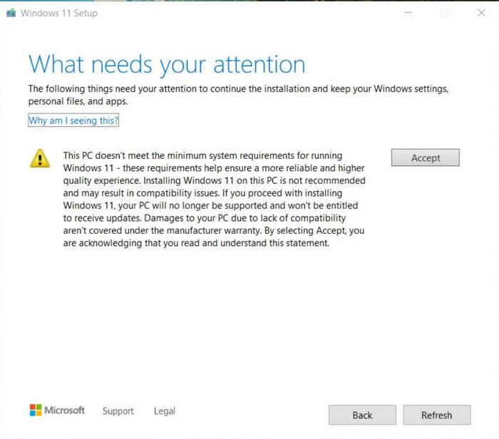 Windows 11 auf nicht unterstütztem PC installieren