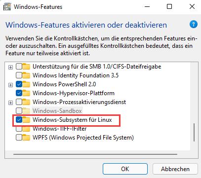 Windows Subsystem für Linux