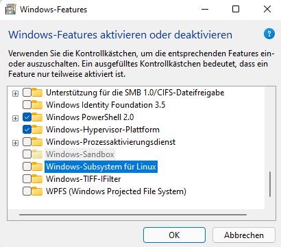 Windows Subsystem für Linux